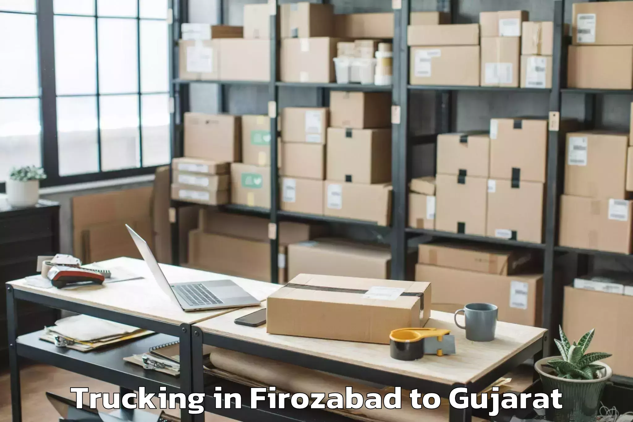 Leading Firozabad to Nasvadi Trucking Provider